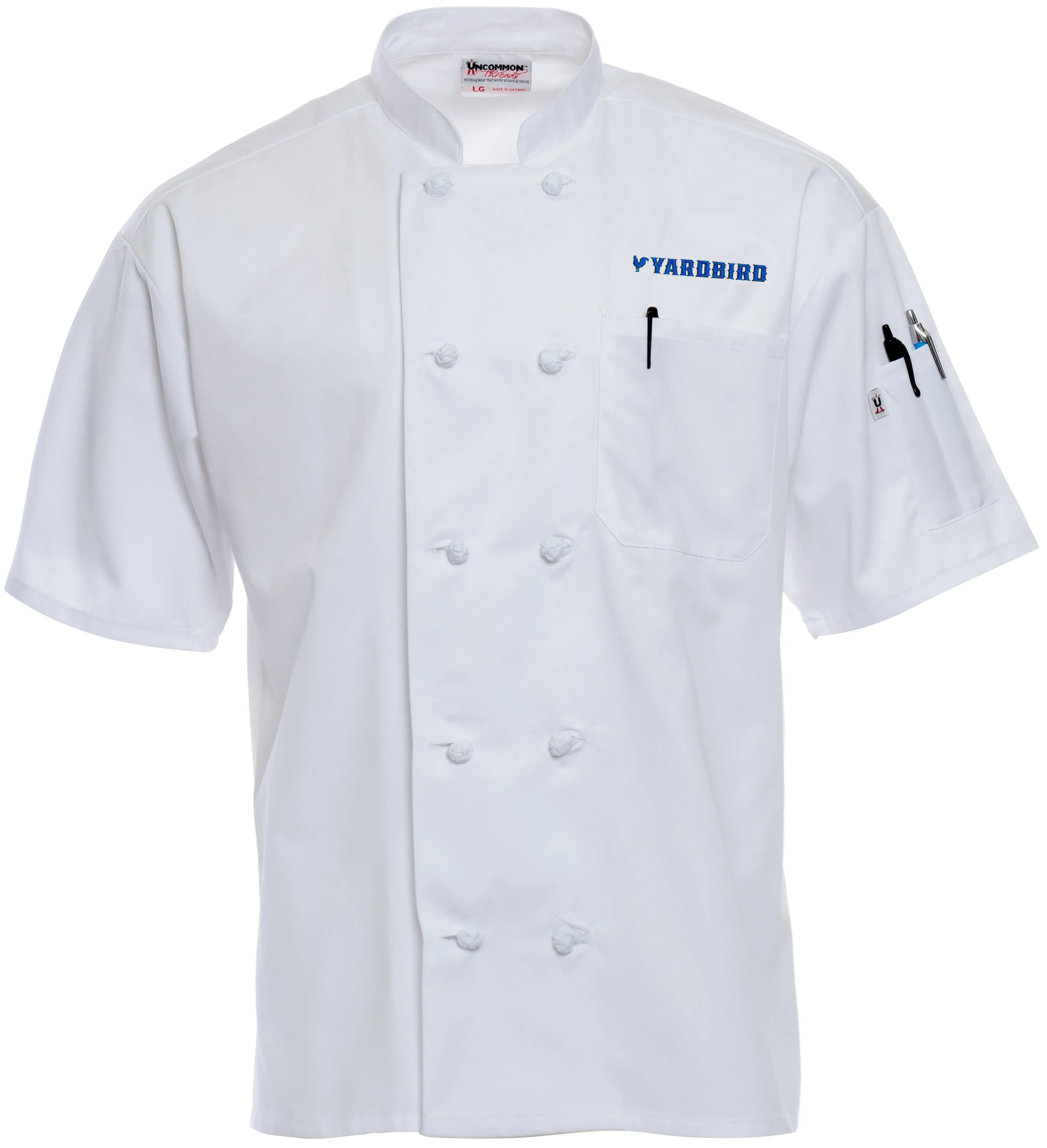 4701 Short Sleeve Knot Button Chef Coat