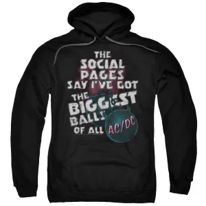 AC/DC Big Balls Mens Hoodie Black