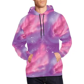 Animal Ancestors 7 Aurora Gases Pink and Purple Hoodie for Men (USA Size)