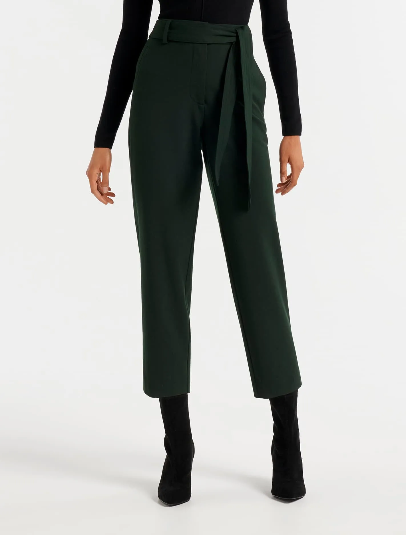 Annabelle Petite Belted Pants