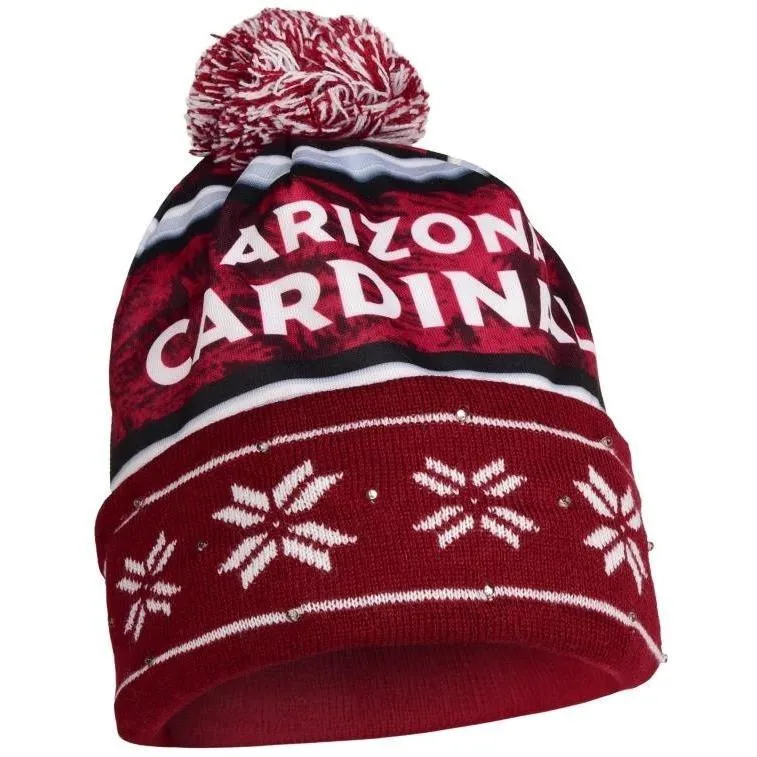 Arizona Cardinals NFL Wordmark Light Up Printed Beanie