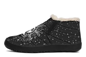 Astral Winter Sneakers - Warm & Easy Slip-On Shoes Lined with Vegan Wool with Anti-Slip Soles