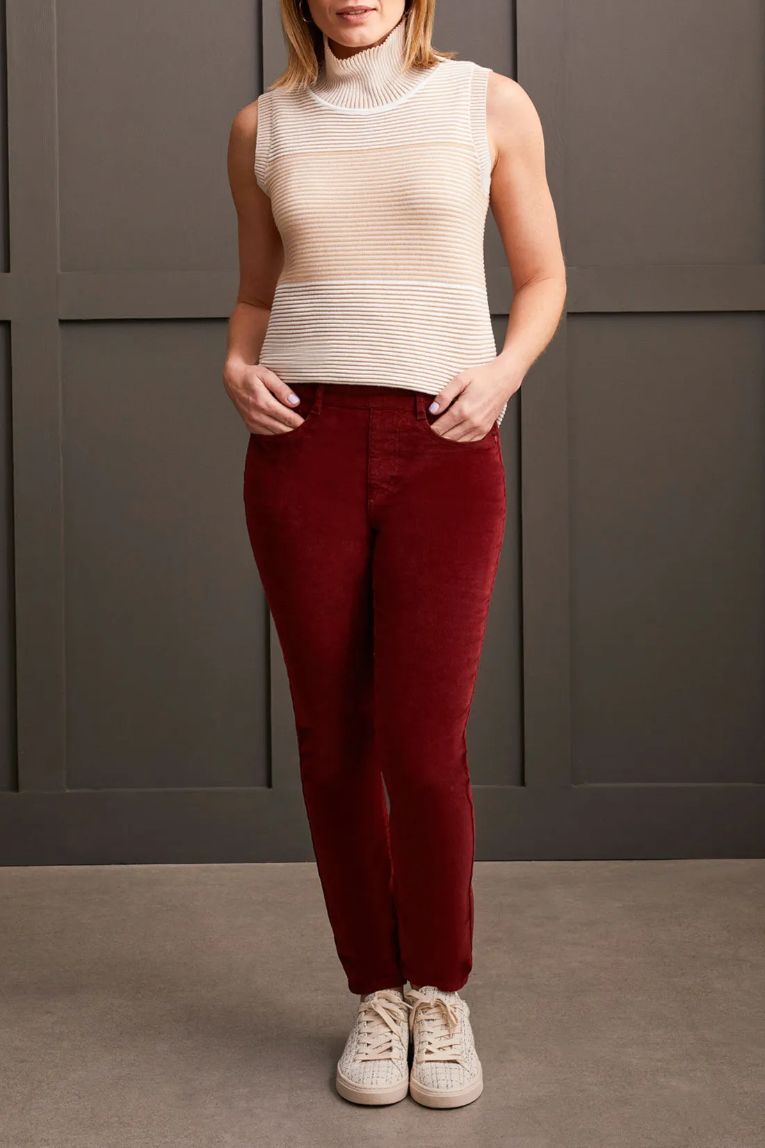 Audrey Pull on Slim Ankle Pants