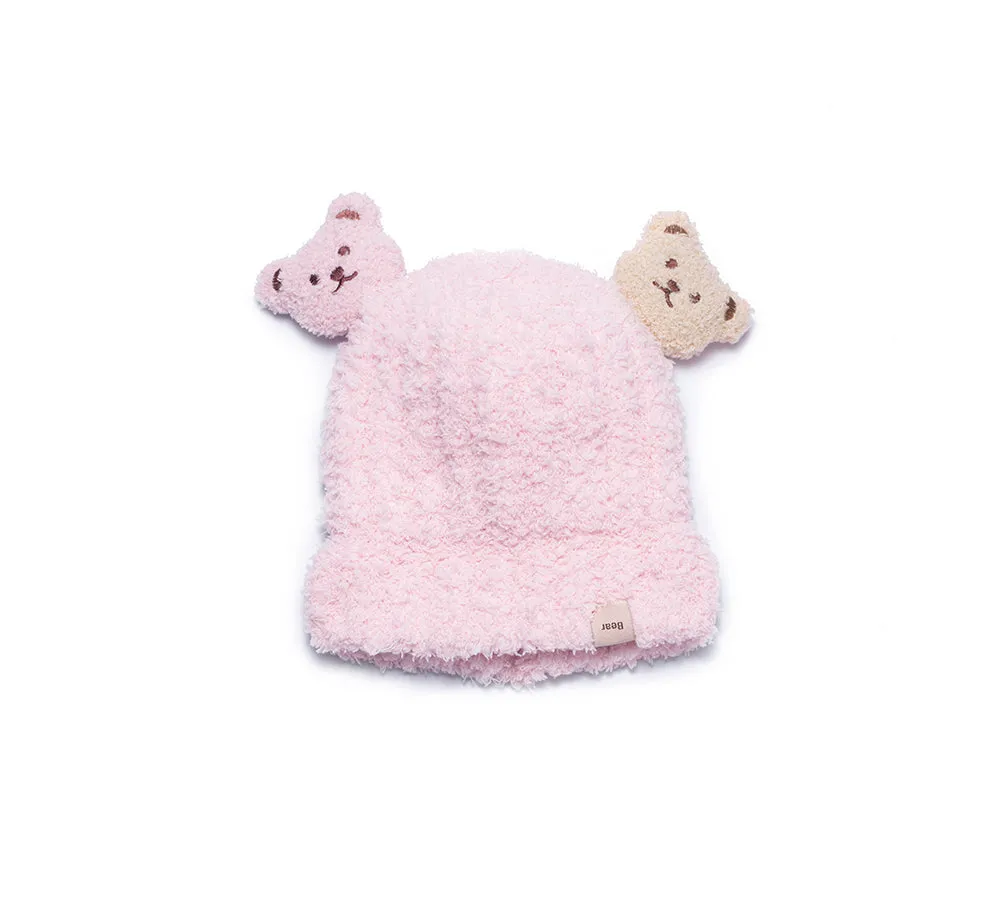 AUSTRALIAN SHEPHERD® Baby Booties Gift Set with Shearling Bear Beanie and Scarf