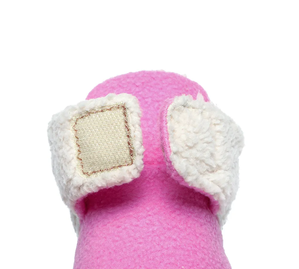 AUSTRALIAN SHEPHERD® Baby Booties Gift Set with Shearling Bear Beanie and Scarf