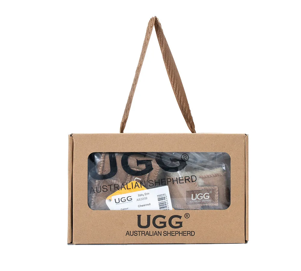 AUSTRALIAN SHEPHERD® UGG Baby Bootie Pom Pom Beanie Gift Pack