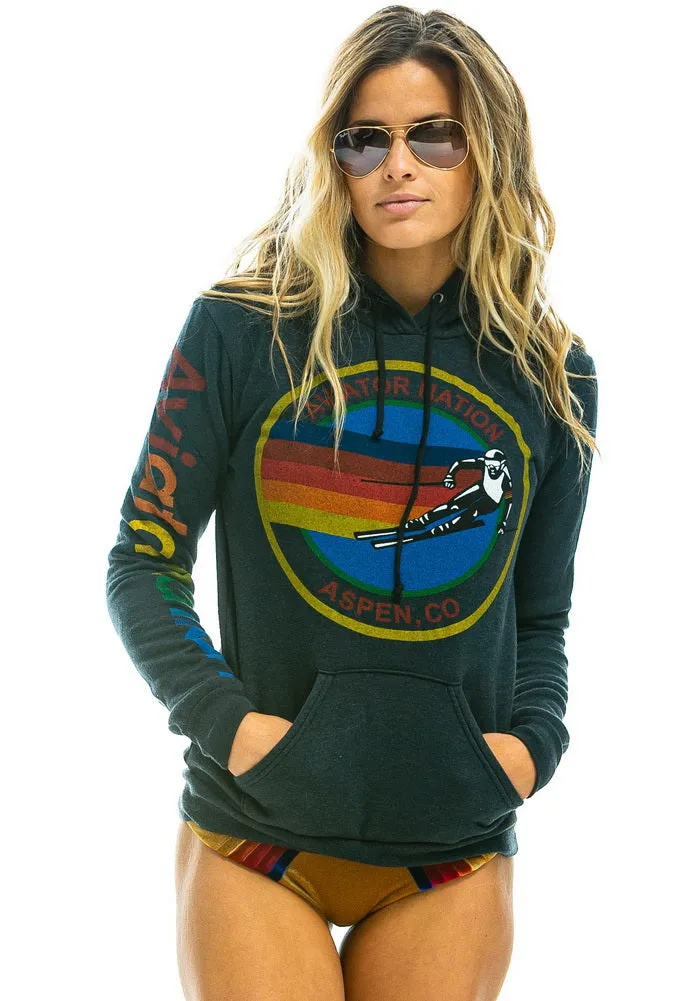 Aviator Nation Pullover Hoodie in Charcoal