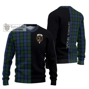 Baird Tartan Ugly Sweater with Family Crest and Half Of Me Style