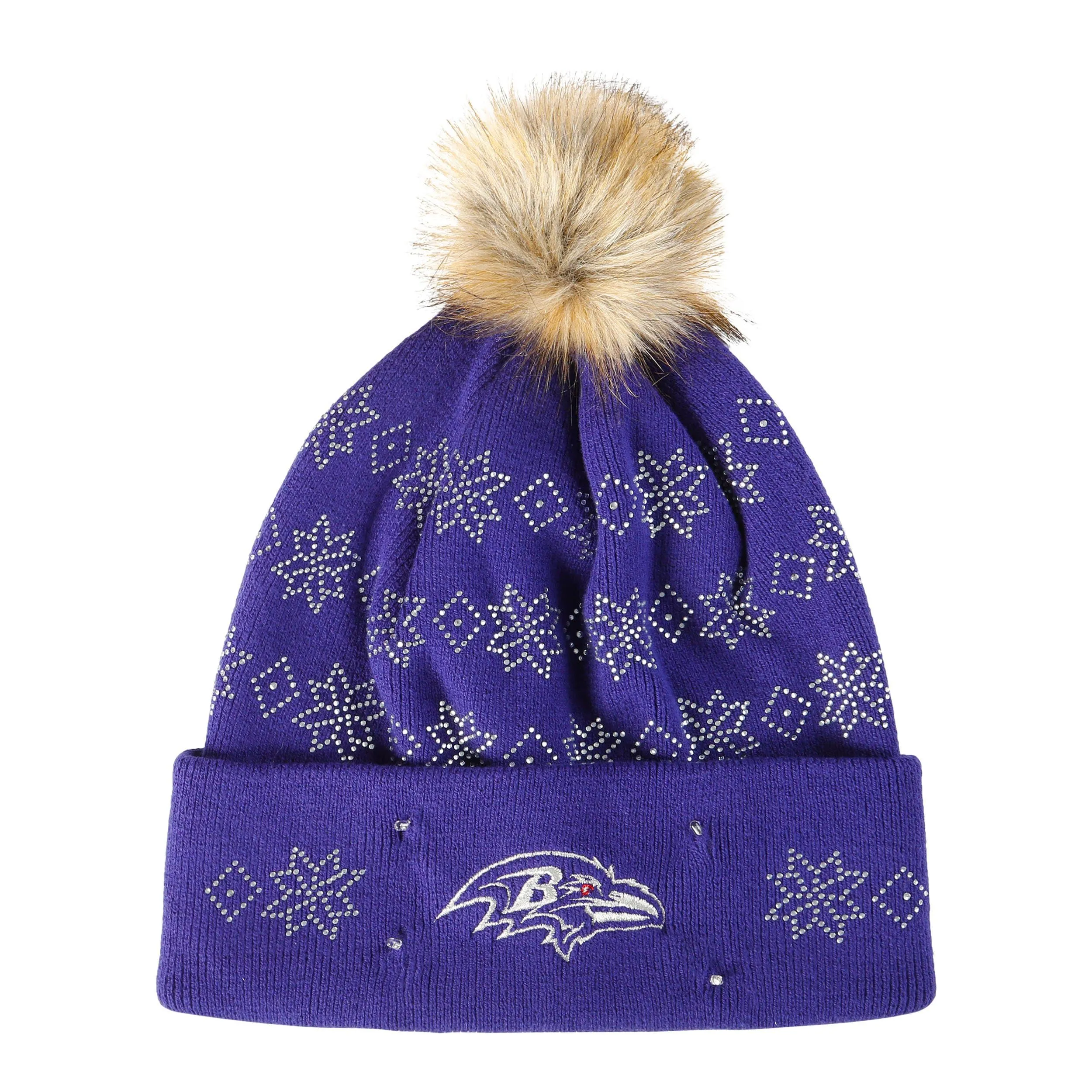 Baltimore Ravens NFL Rhinestone Light Up Beanie