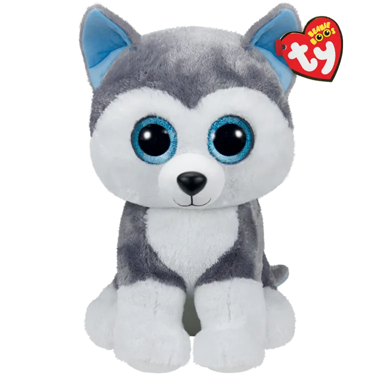 Beanie Babies: Slush Husky Gray Large