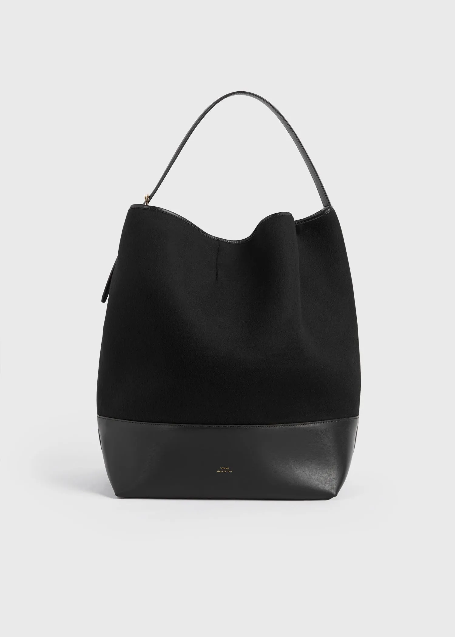 Belted doublé tote black