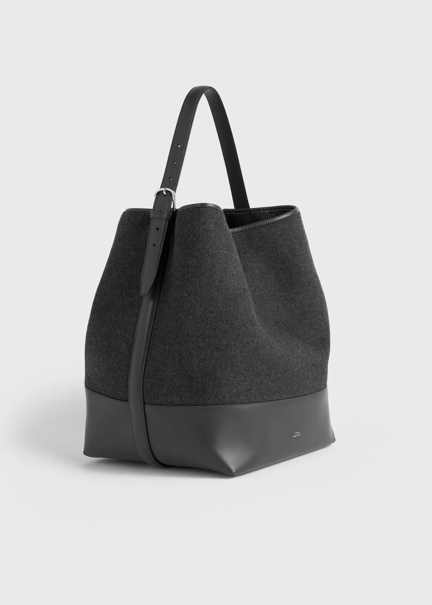 Belted doublé tote grey