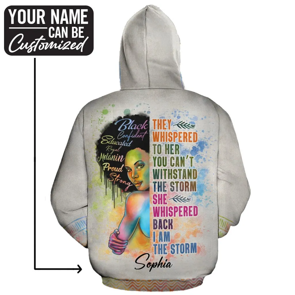 Black Girl I Am The Storm All-over Hoodie