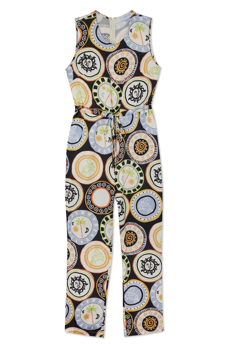 Black Mosaic Plate Jumpsuit