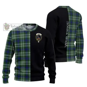 Blyth Tartan Ugly Sweater with Family Crest and Half Of Me Style