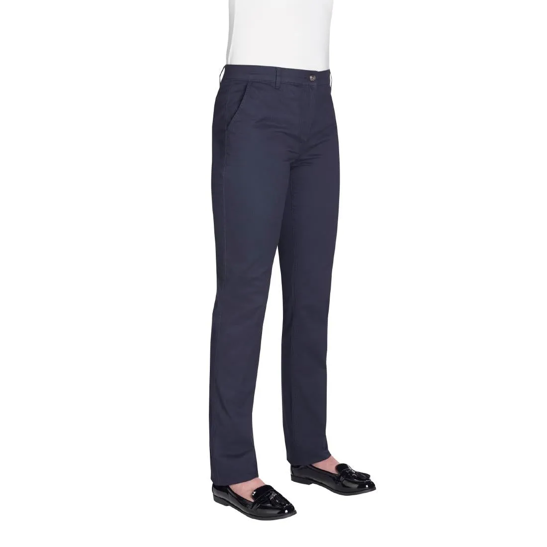 Brook Taverner Womens Houston Slim Leg Chinos Navy Size 22