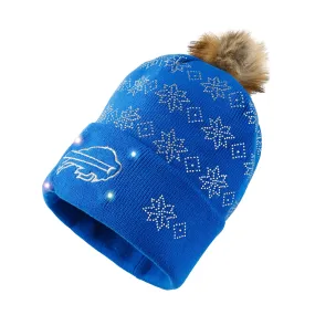 Buffalo Bills NFL Rhinestone Light Up Beanie