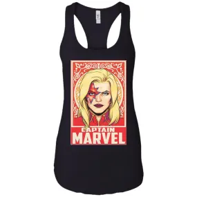 Captain Marvel Ornament Women Tank Top