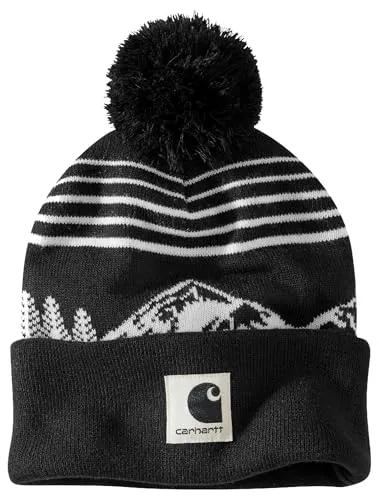 Carhartt 106335 Men's Knit Pom Mountain Beanie