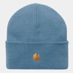 Carhartt WIP Chase Beanie Icy Water - Gold