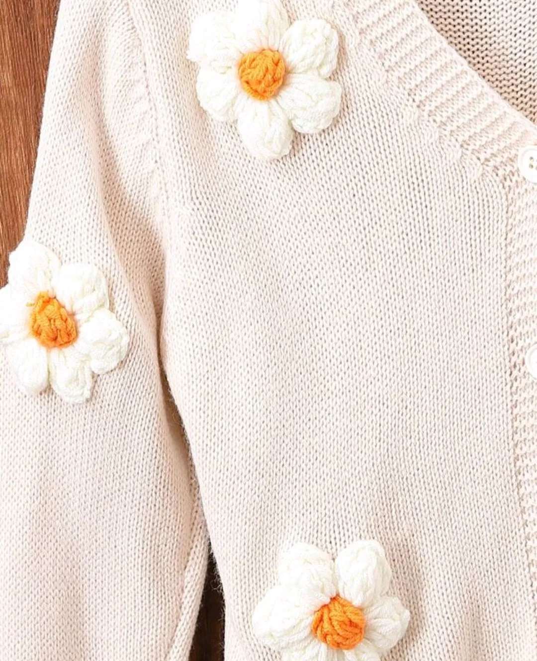 Champagne Floral Cardigan #1000221