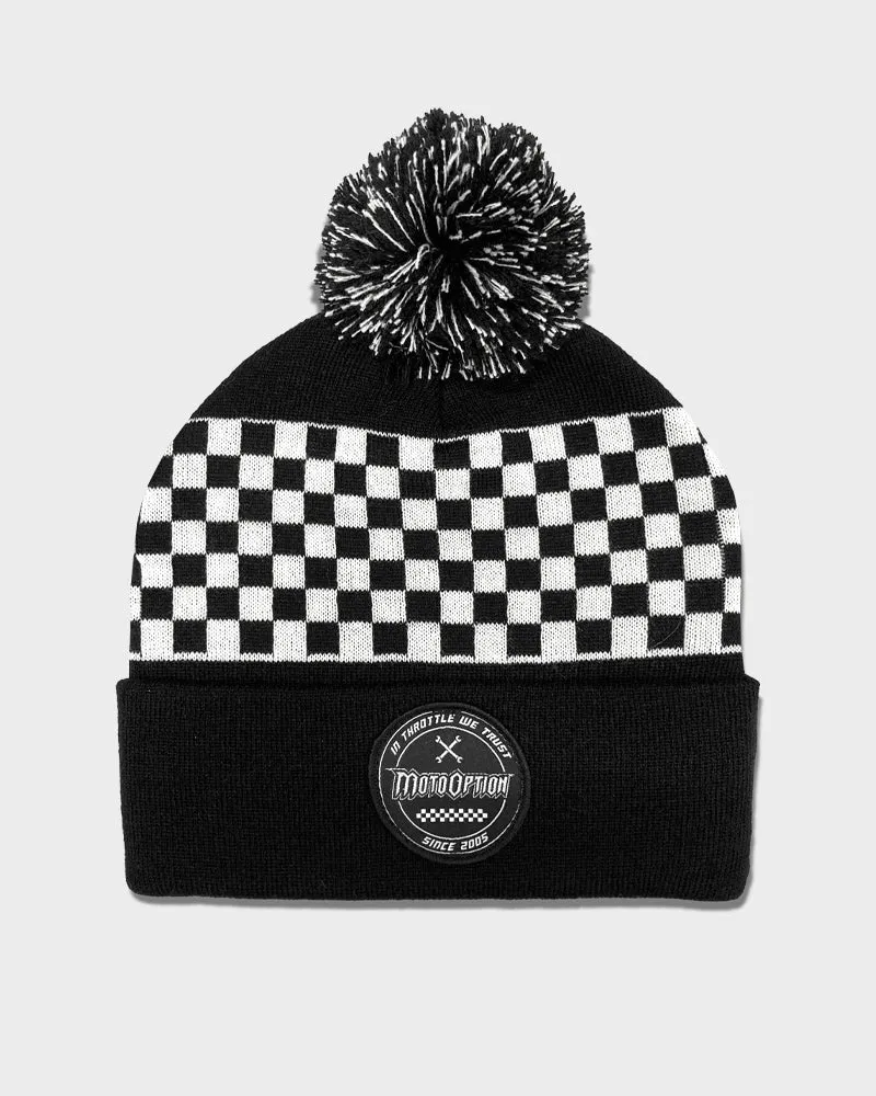 Checkers Beanie - Black