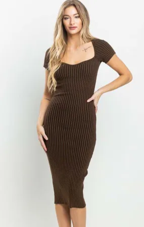 Chocolate Yoko Midi Dress