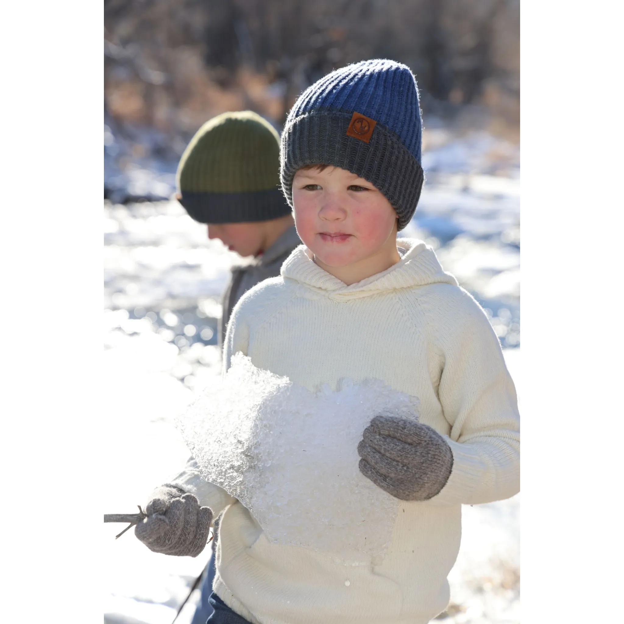 Cloud Peak - Rib Cuff Wool beanie