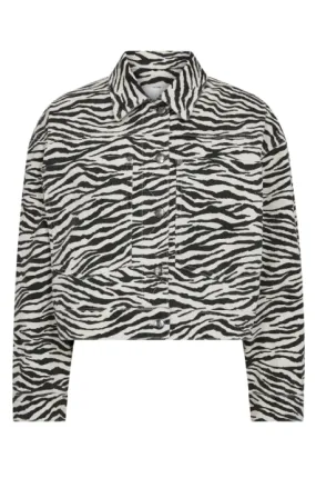 Co'Coture ZionCC Zebra Crop Jacket 30253