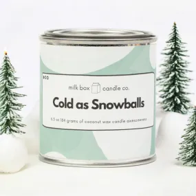 Cold as Snowballs - 100% Recyclable Coconut Wax Scented Candle