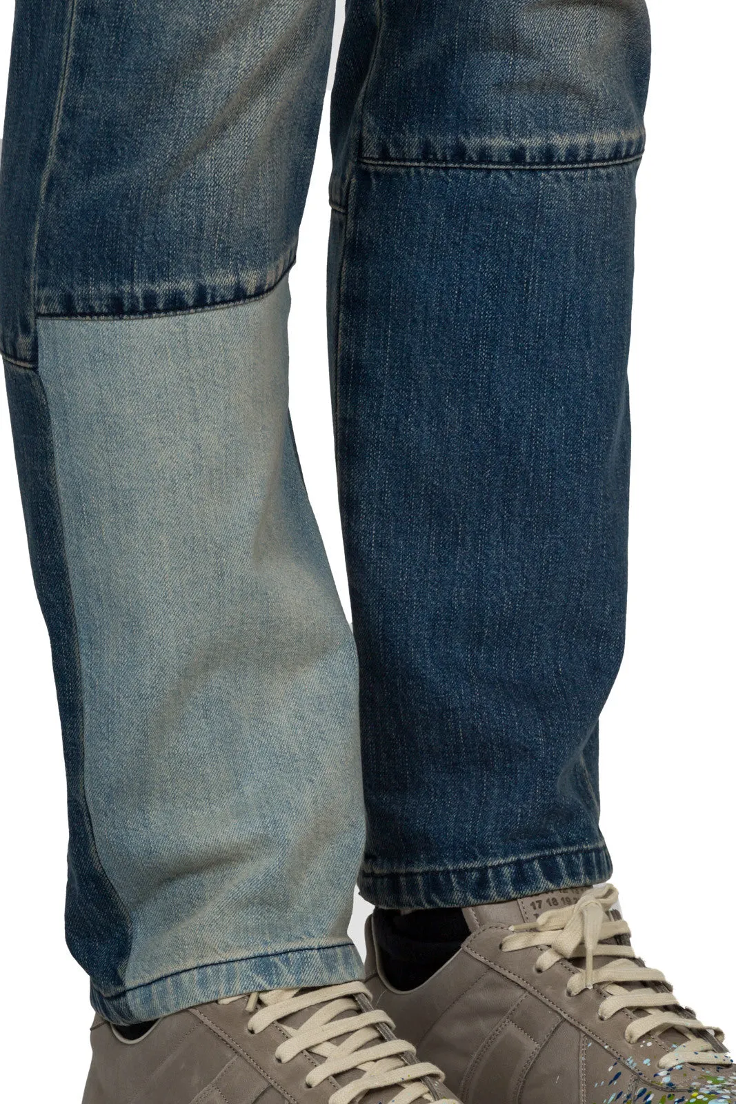 Contrast Panel Jeans