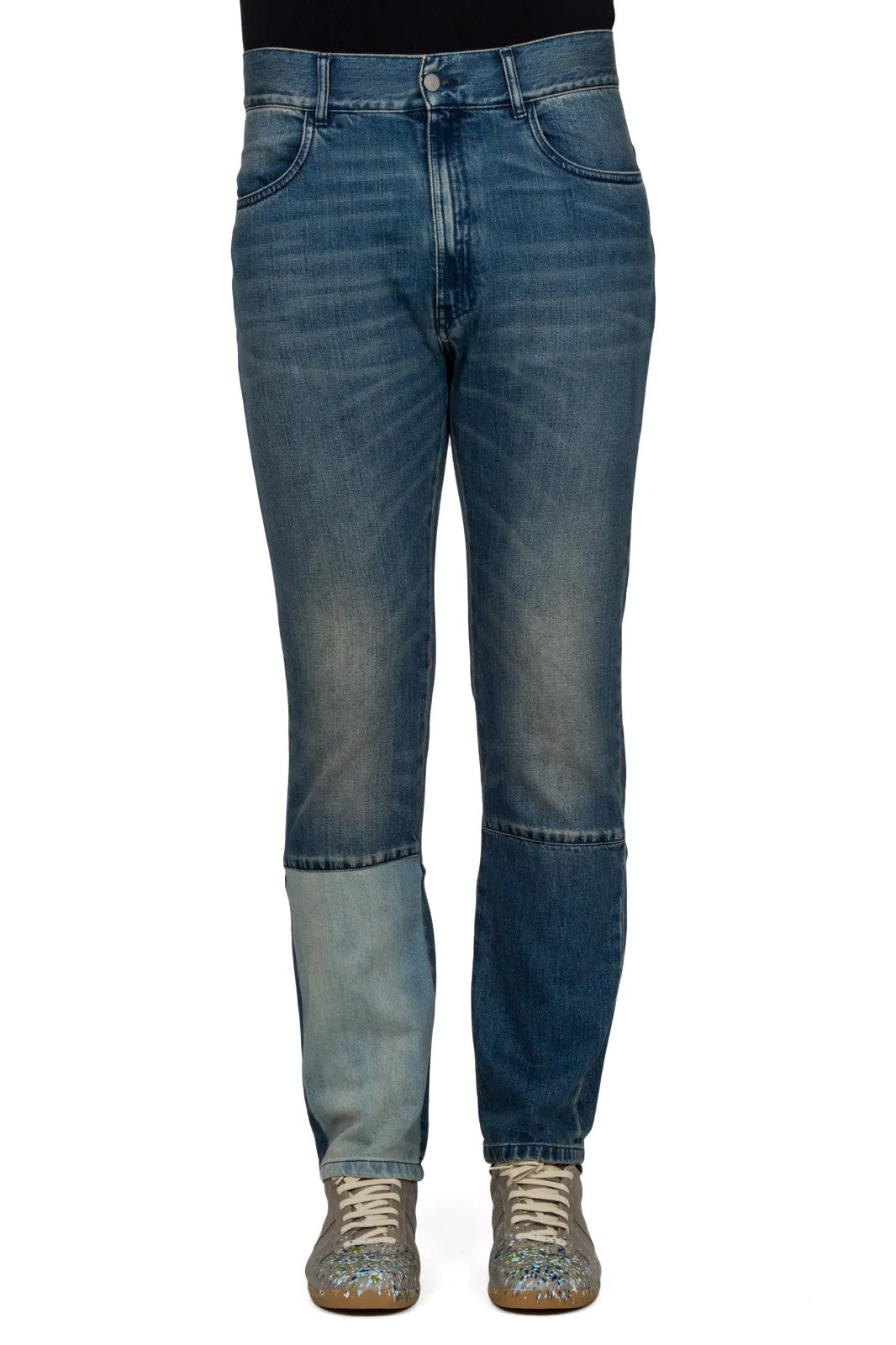 Contrast Panel Jeans