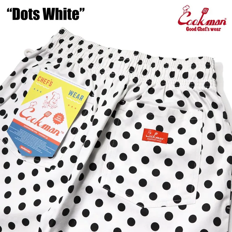 Cookman Chef Pants - Dots : White