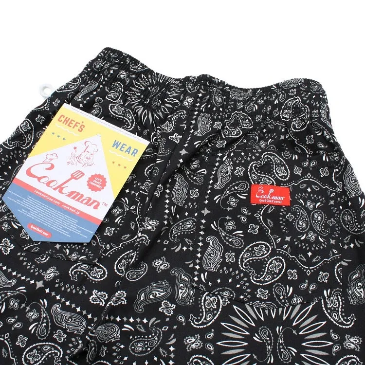 Cookman Chef Pants - Paisley : Black