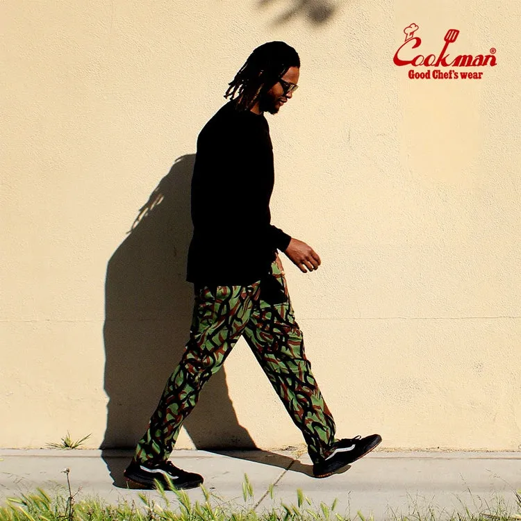 Cookman Chef Pants - Tribal Camo : Olive