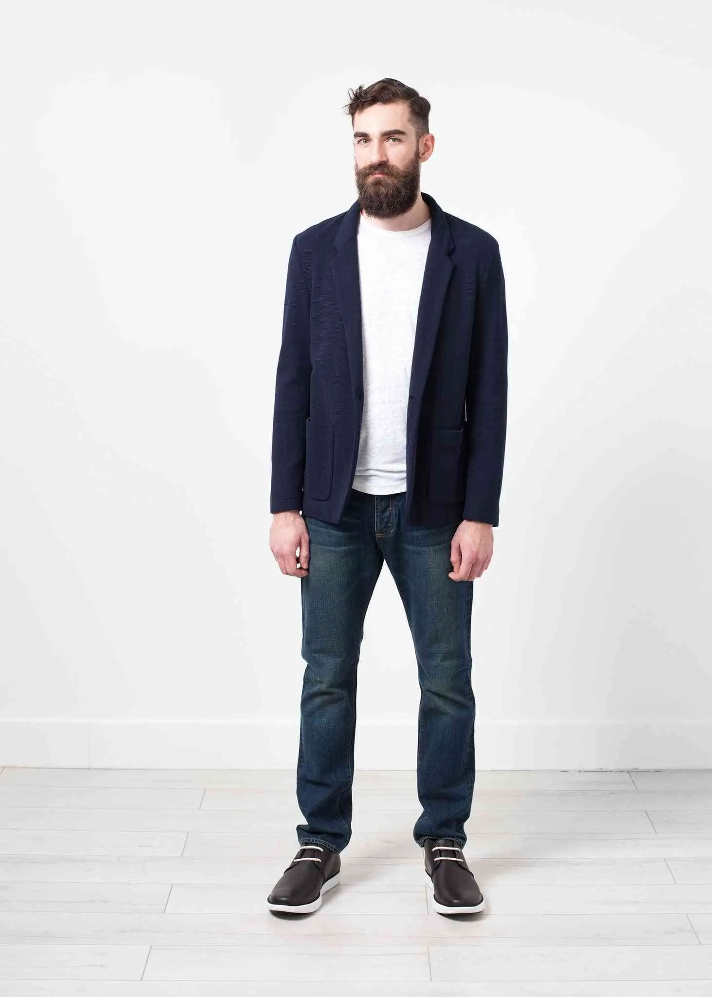 Cotton Jacket in Navy