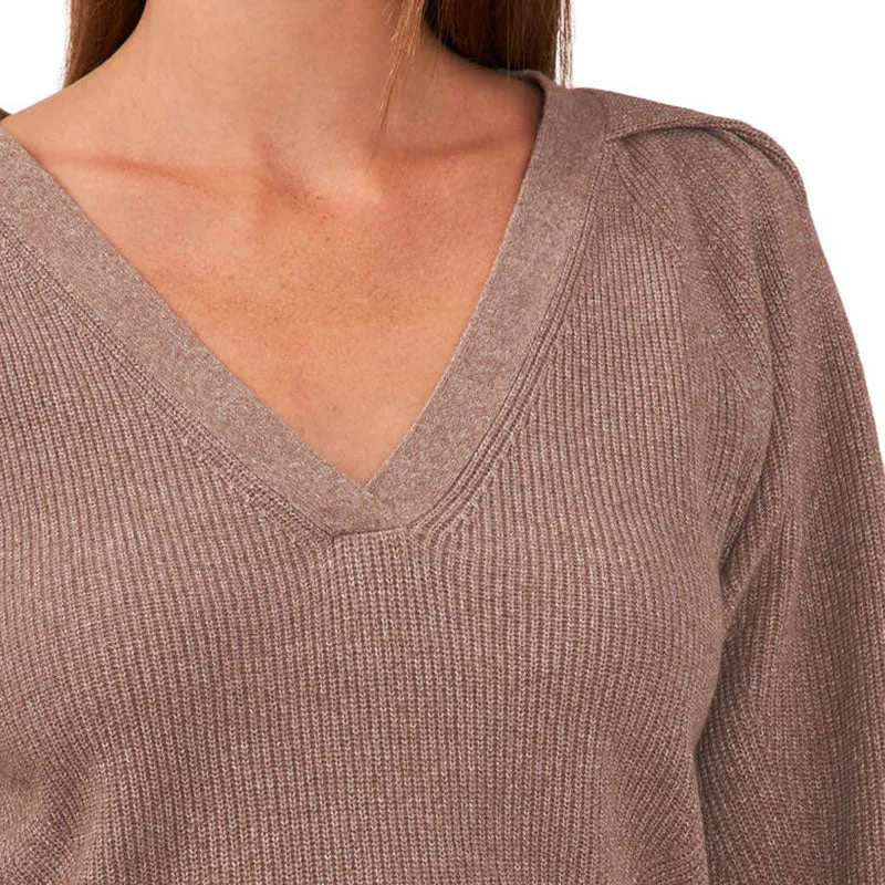 Custom V-Neck Ribbed Knit Sweater - OEM/ODM Wool Blend Knitwear Manufacturer