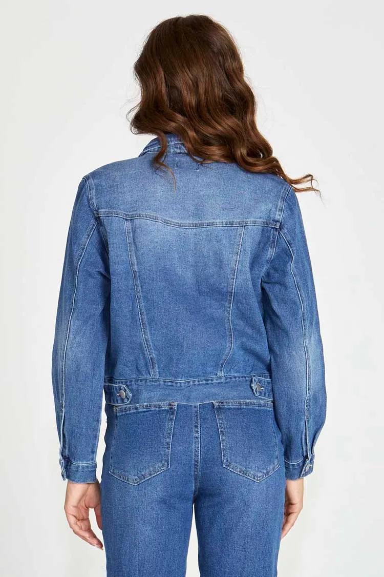 Darcy Denim Jacket in Washed Blue