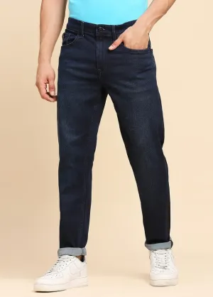 Dark Blue Premium Five Pocket Slim Fit Jeans