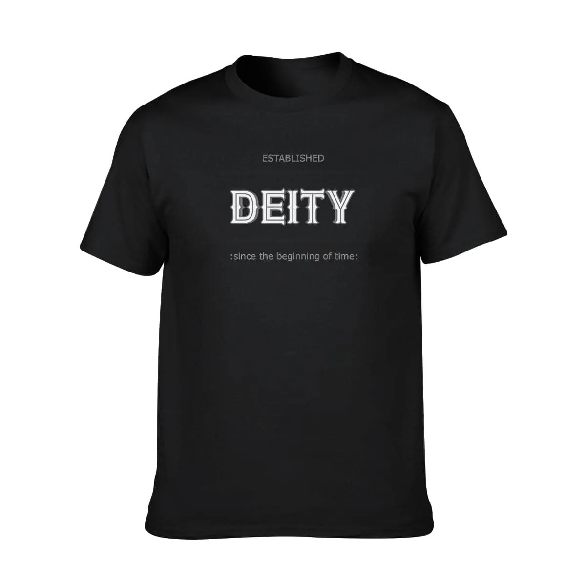 Deity Men's O-neck Short Sleeve T-Shirt | 100% Cotton