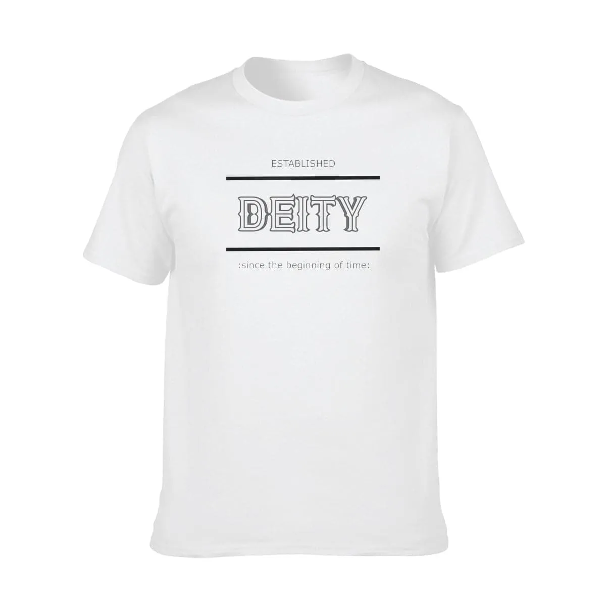 Deity Men's O-neck Short Sleeve T-Shirt | 100% Cotton