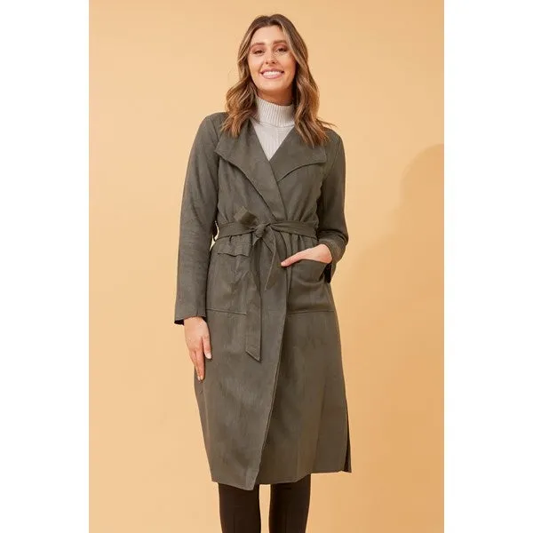 DELINA FAUX SUEDE COAT