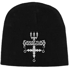 Dissection Unisex Beanie Hat: Logo / Cross