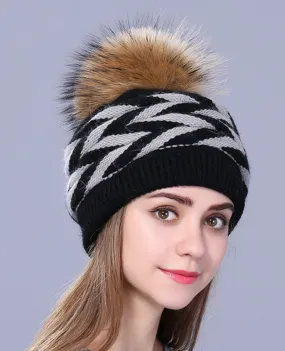 Double-deck Rabbit fur winter hat