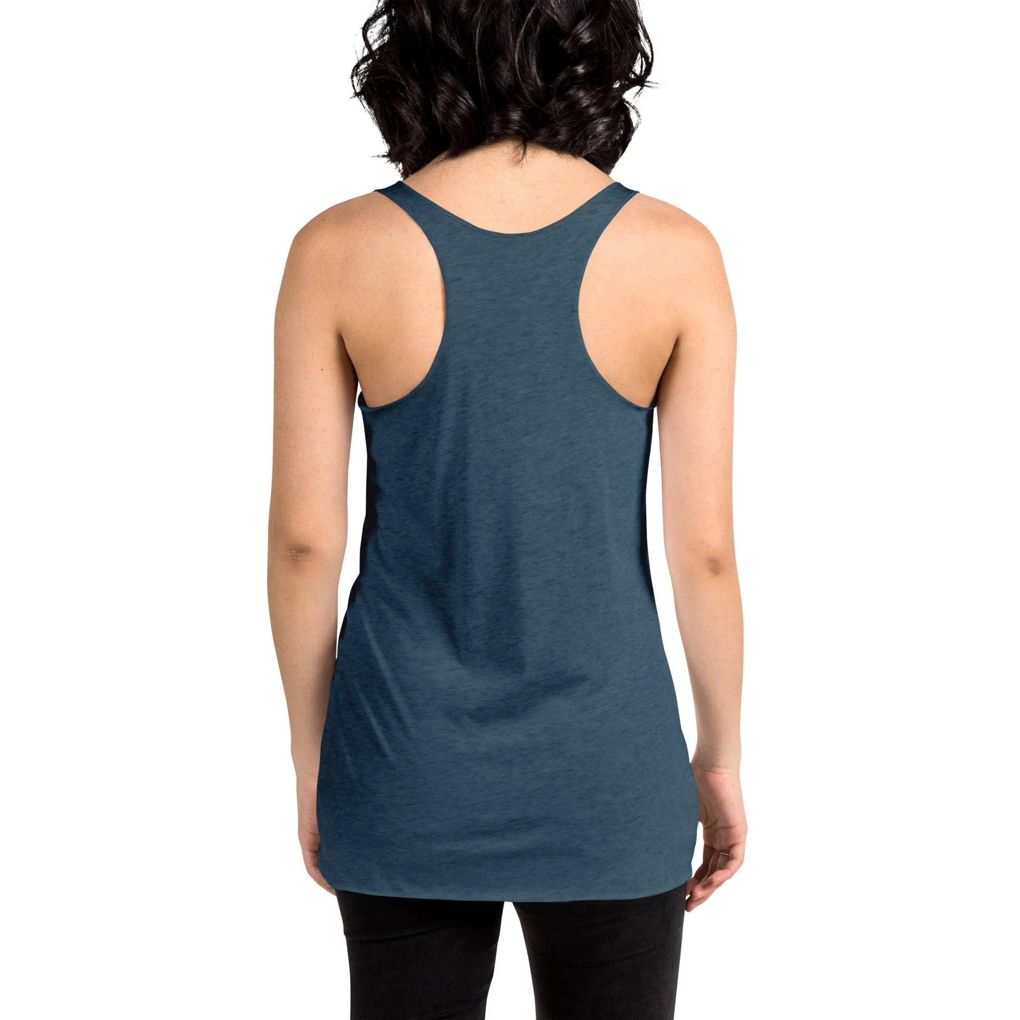 Dragonfly print racerback tank top for women