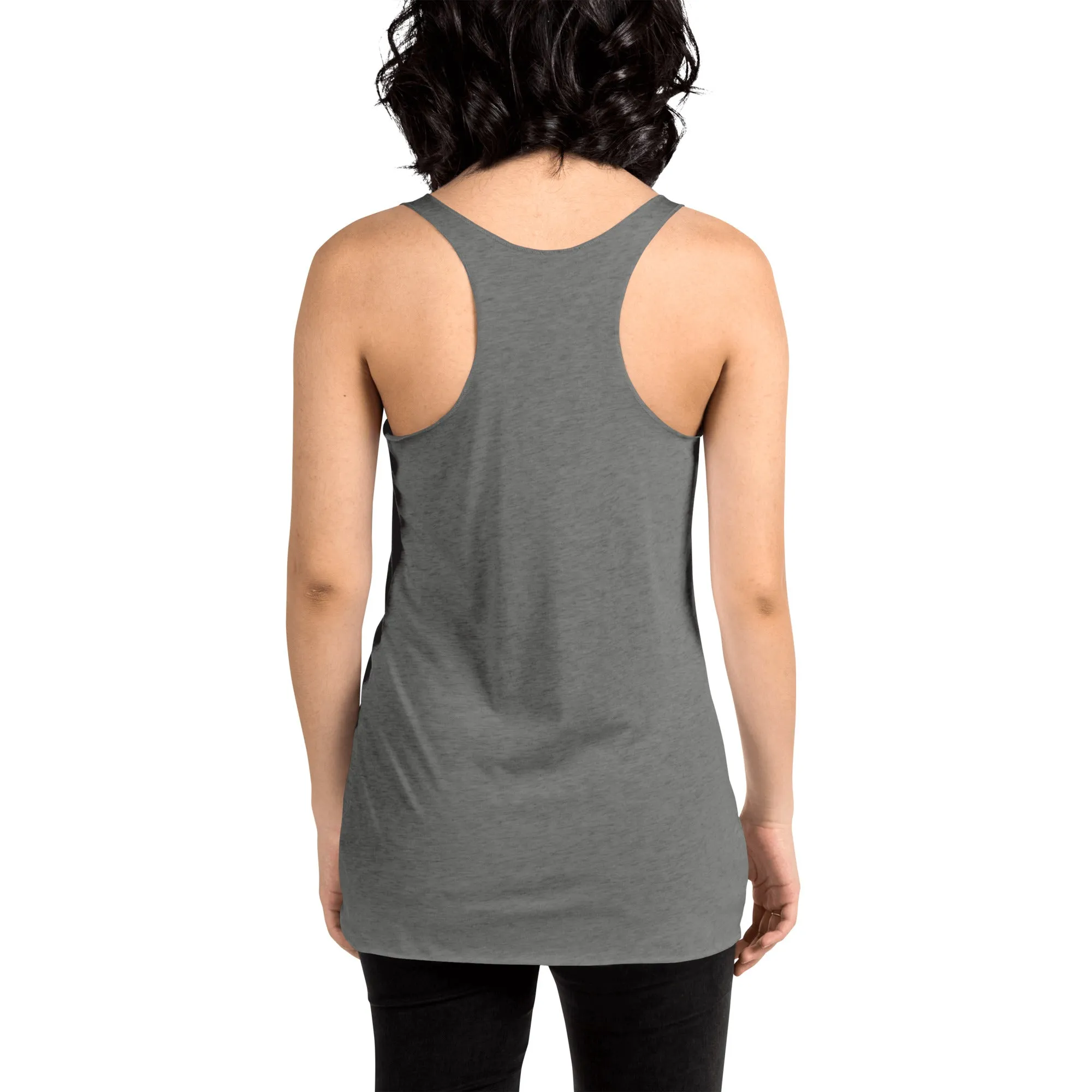 Dragonfly print racerback tank top for women