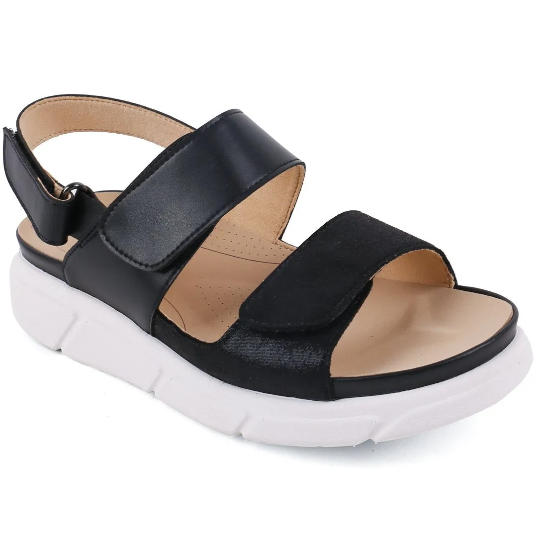 DR.KONG WOMEN REMOVABLE INSOLE SANDALS DK-S8000437E3-BLK(RP : $179)