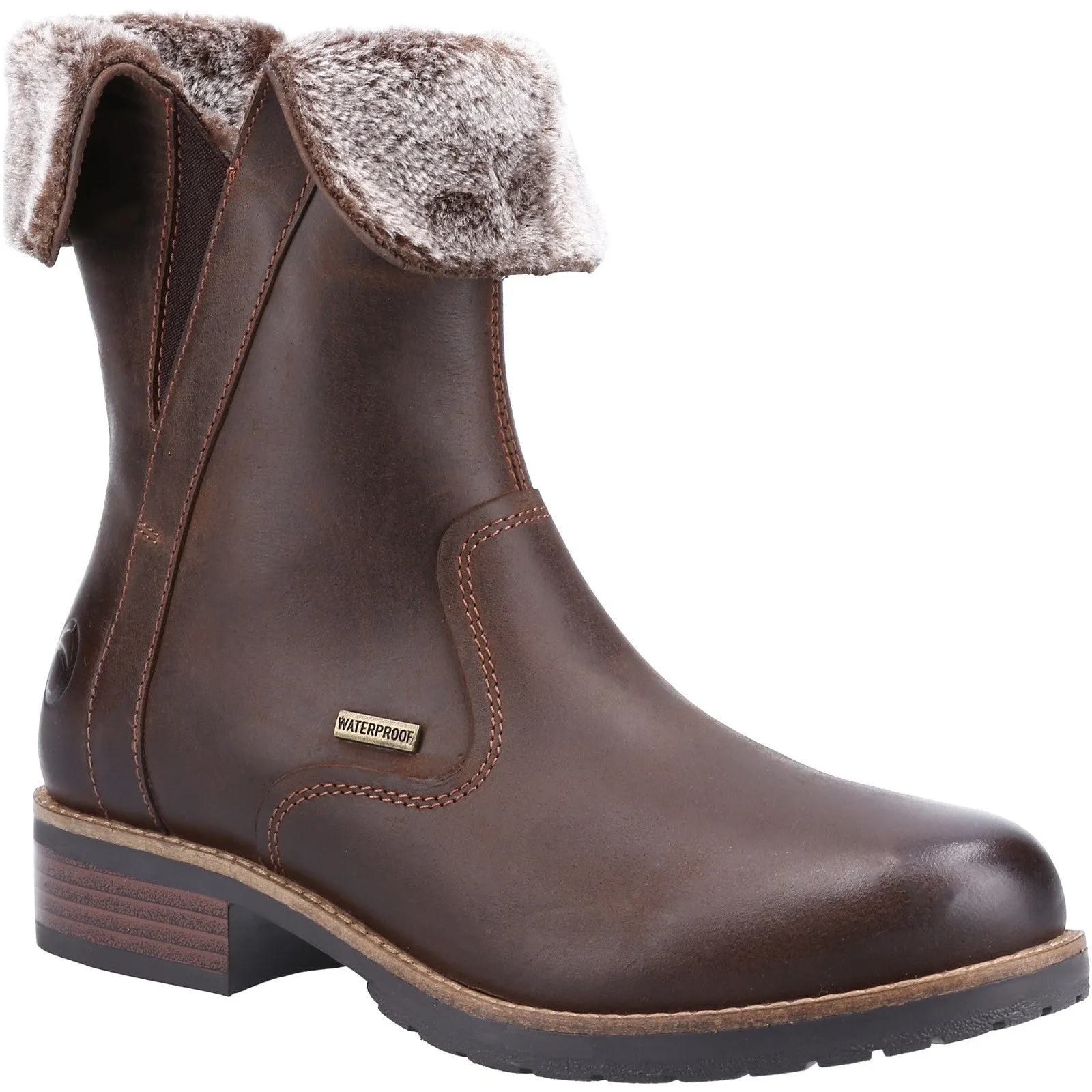 Dursley Fleece-Lined Boots Brown