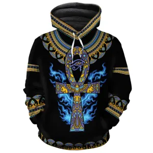 Egyptian Ankh Ft Eye Of Ra Premium Hoodie