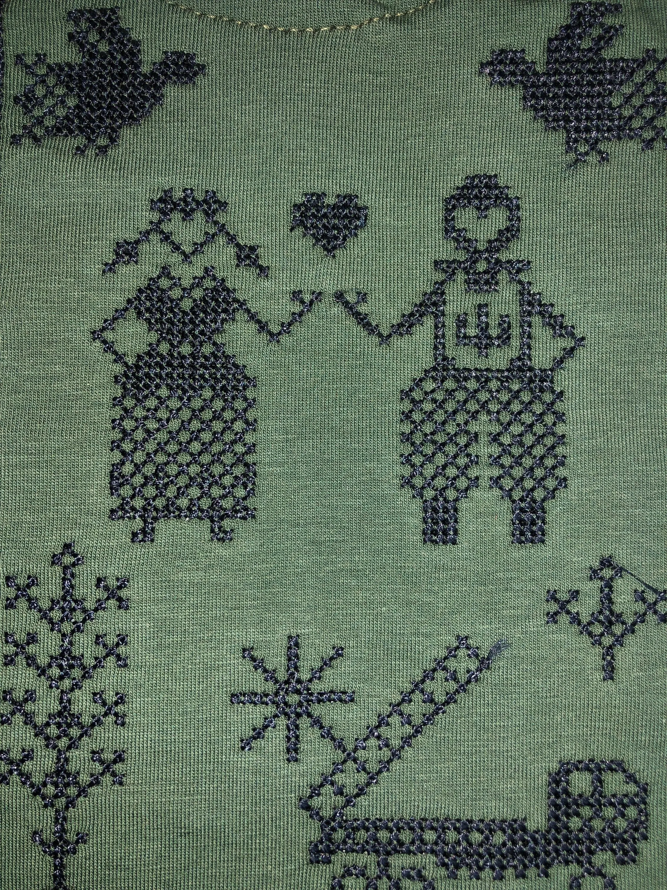 Embroidered t-shirt in the style of Vyshyvanka